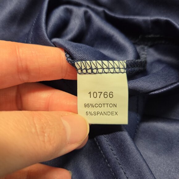 Blooming Jelly Medium White Navy Teal Open Back Crochet Faux Wrap Casual Dress - Picture 14 of 14